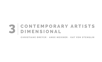 3 contemporary artists – 3 dimensional Logo